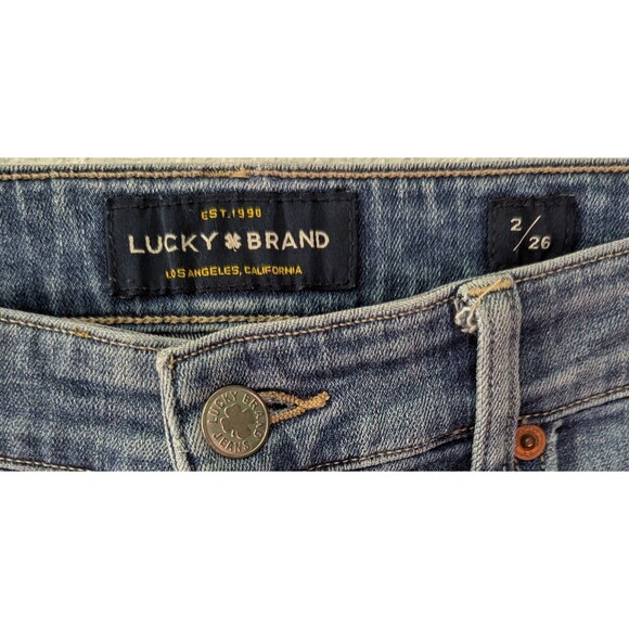Lucky Brand Women's Size 2 (28x27) Jeans Distressed Skinny Ankle (909) - Picture 3 of 3